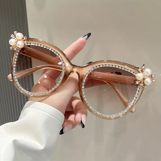 Brown Pearl Sunglasses