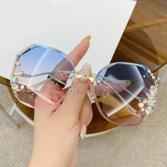 Blue Pink Diamond Sunglasses